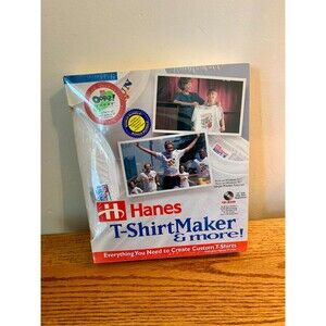 Vintage Hanes T-Shirt Maker & More PC CD-ROM / T Shirt Design Kit NEW